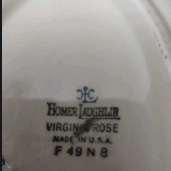 Homer Laughlin Bouquet Oval Vegetable Serving Bowl Virginia Rose 9" F 4… - Picture 3 of 3